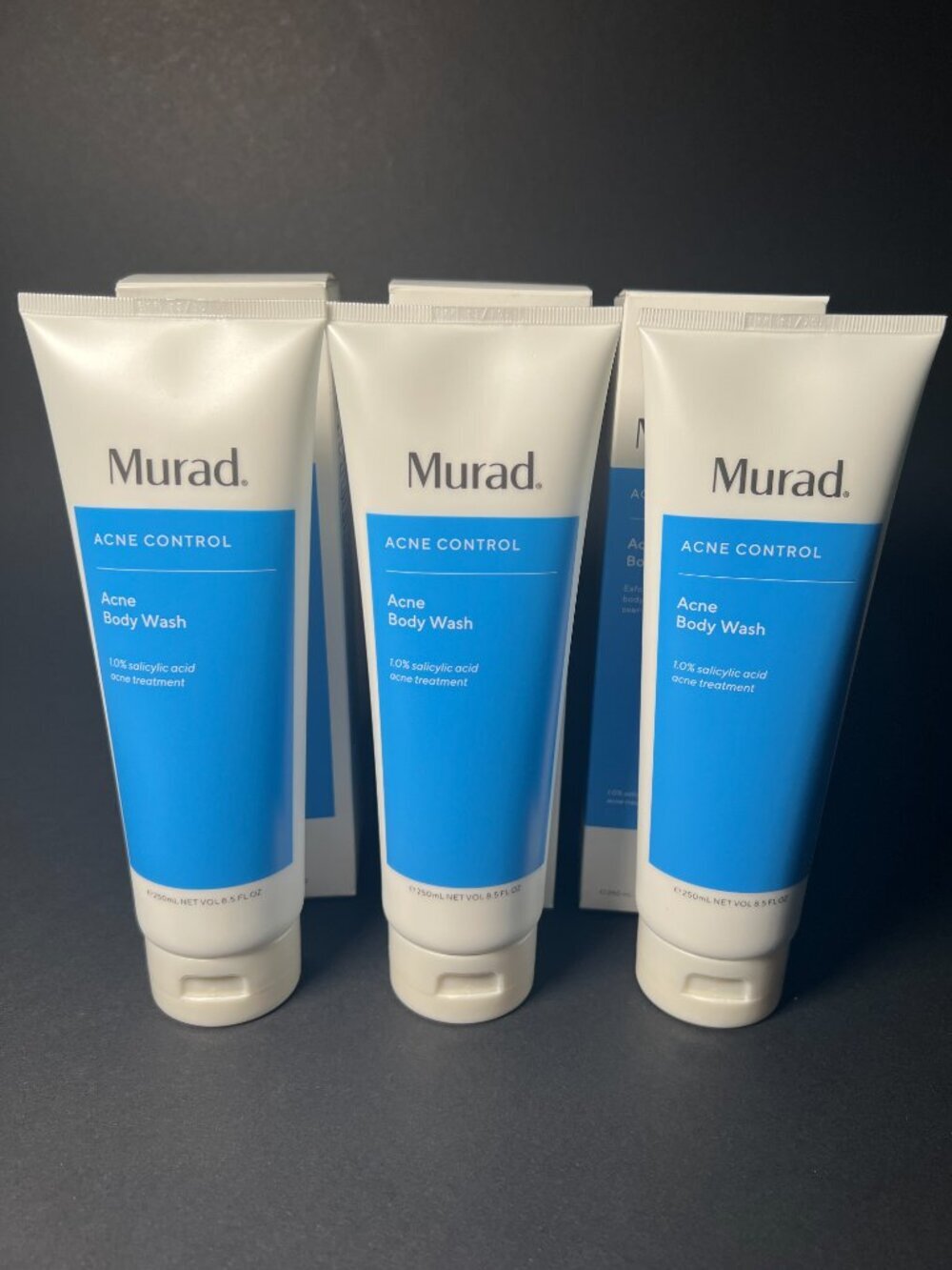 LOT of 3 Murad Acne Control Acne Body Wash Full Size 8.5 oz SEALED Exp 03/2028